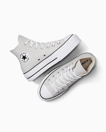 Converse plataforma gris sale