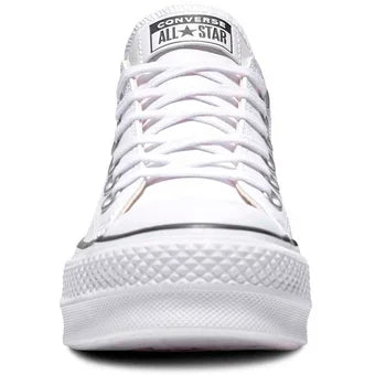 Tenis Converse Chuck Taylor AllStar LiftClean Cuero-Blanco